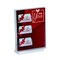 Azar Displays Acrylic Block Sign Holder on Base w/ 3 Gift Card Pockets Clear 104542 - alternate 3